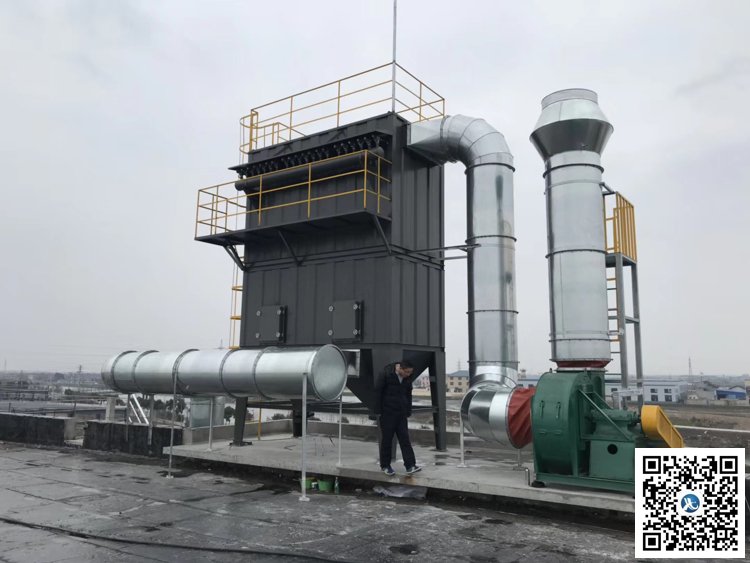 华新客户某企业粉尘净化施工现场