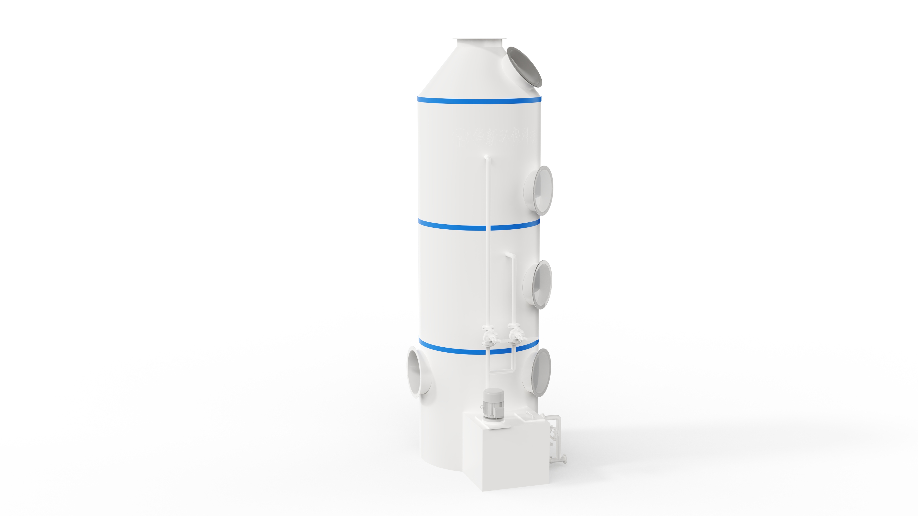 pp涂膜喷淋塔工程现场